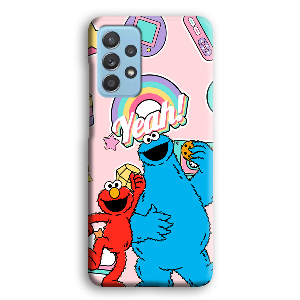 Elmo And Cookie Vintage Style Samsung Galaxy A52 Case