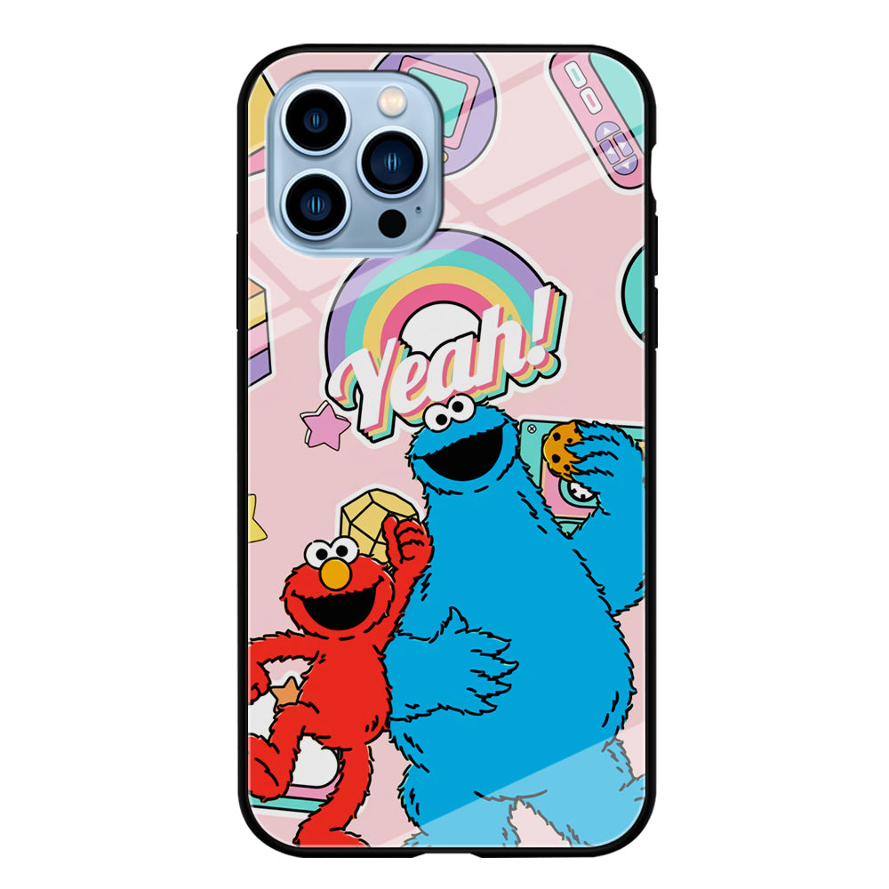 Elmo And Cookie Vintage Style iPhone 14 Pro Case