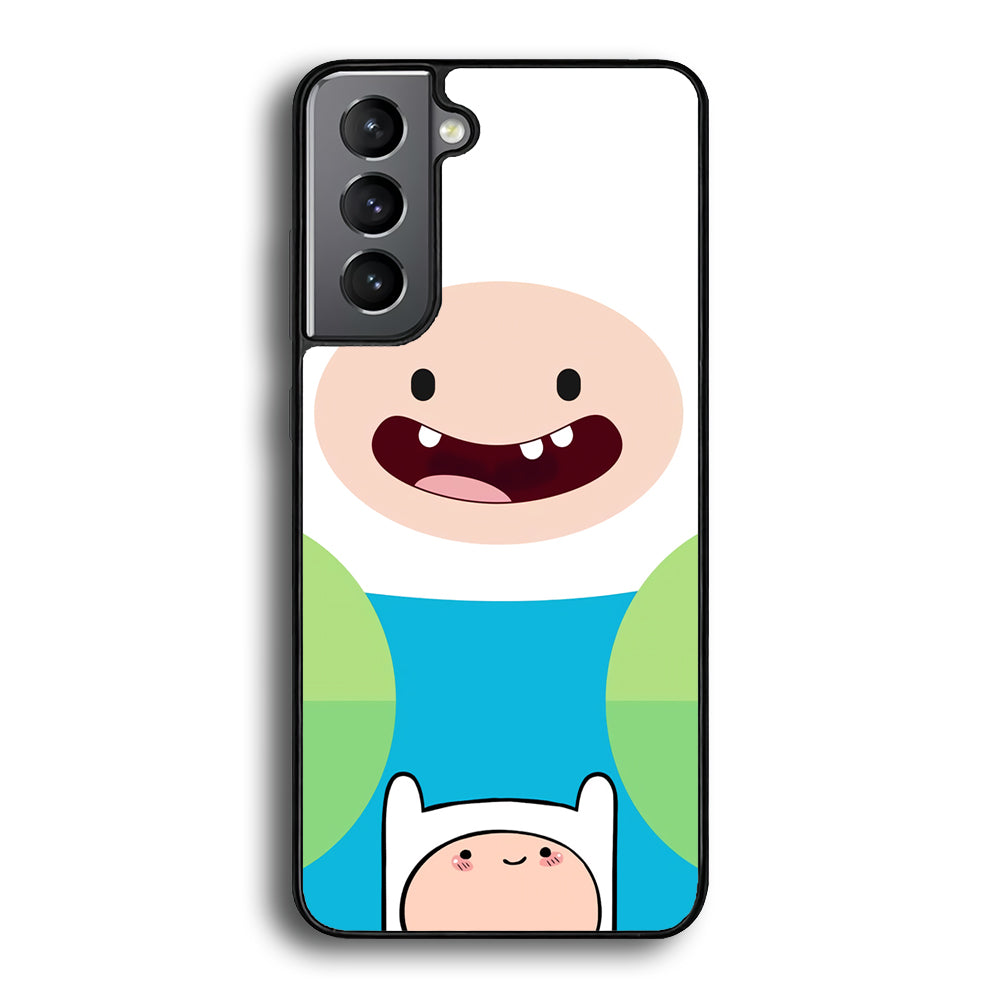 Fin Adventure Time Smiling Face Samsung Galaxy S21 Case