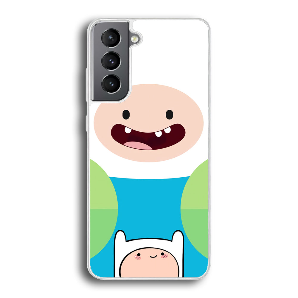Fin Adventure Time Smiling Face Samsung Galaxy S21 Case