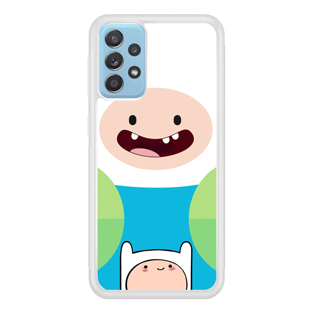 Fin Adventure Time Smiling Face Samsung Galaxy A52 Case