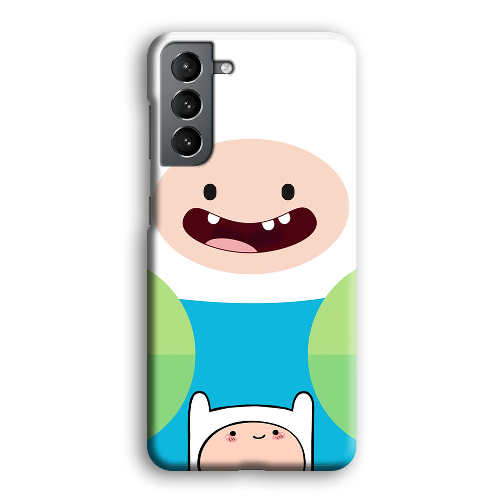 Fin Adventure Time Smiling Face Samsung Galaxy S21 Case