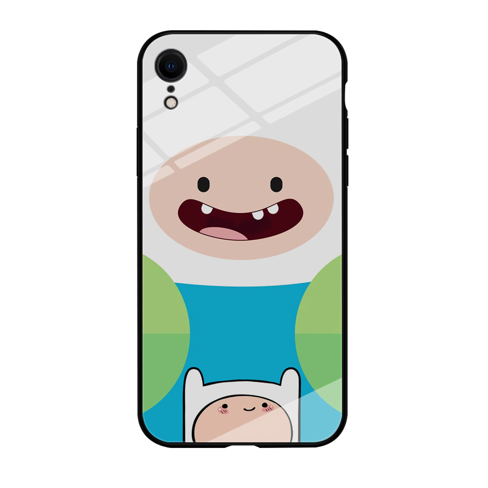 Fin Adventure Time Smiling Face iPhone XR Case