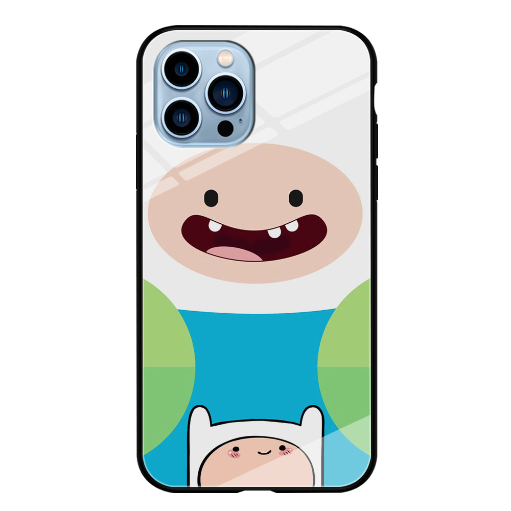 Fin Adventure Time Smiling Face iPhone 14 Pro Case