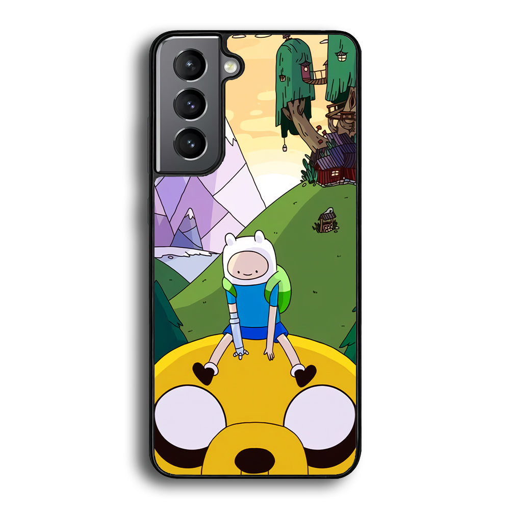 Fin And Jake Adventure Time Sad Moment Samsung Galaxy S21 Case