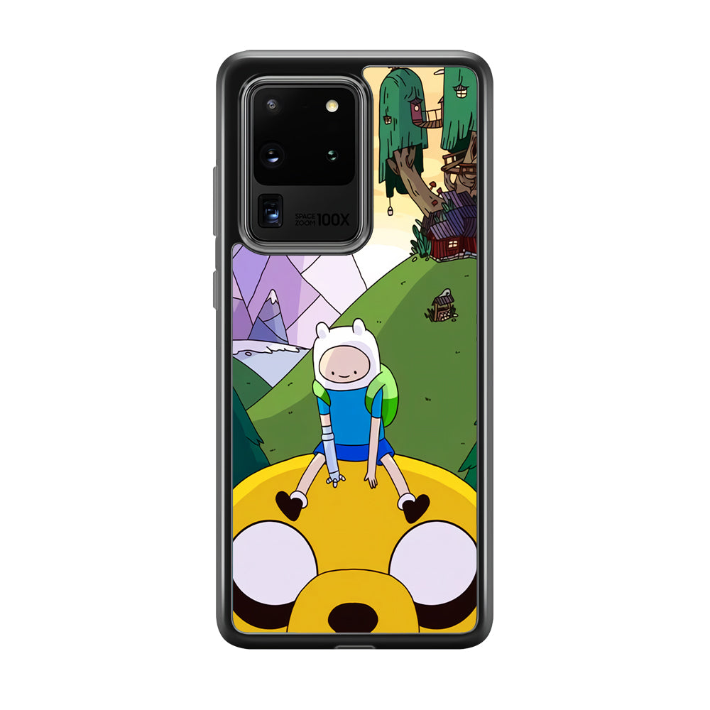 Fin And Jake Adventure Time Sad Moment Samsung Galaxy S20 Ultra Case