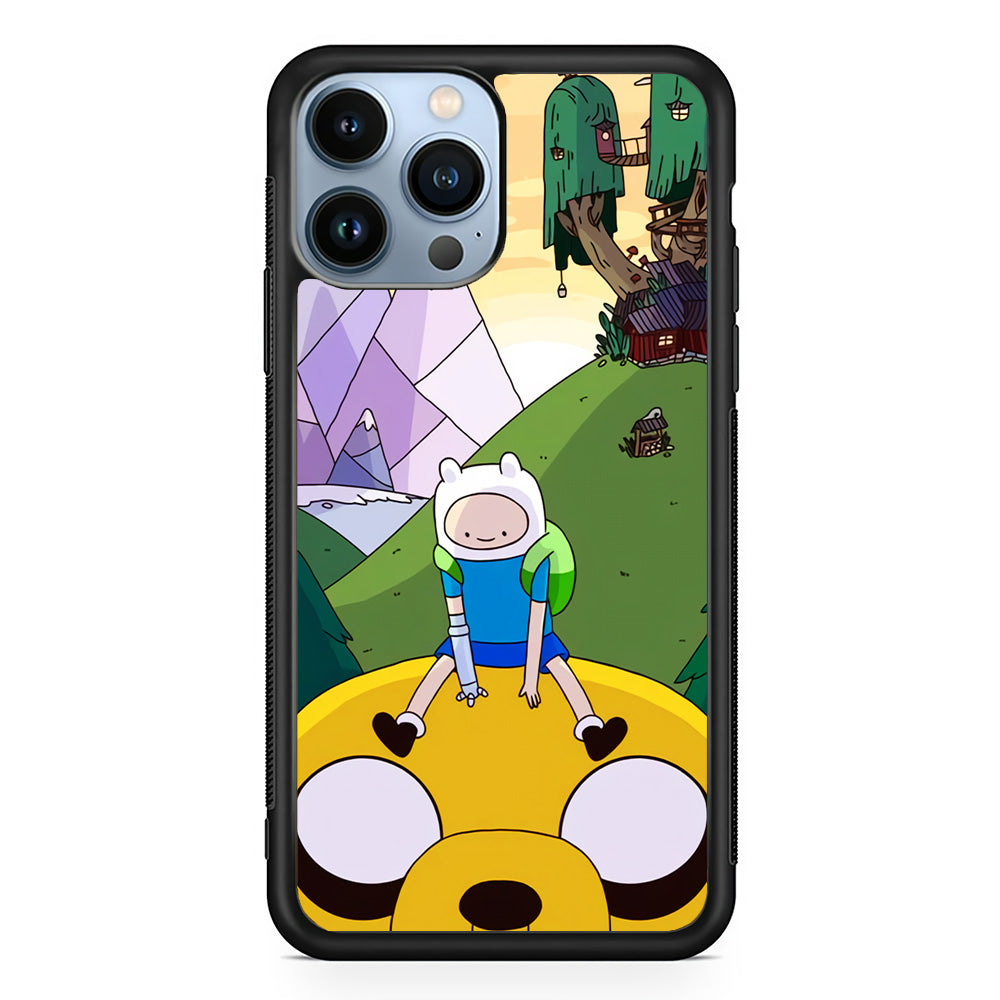 Fin And Jake Adventure Time Sad Moment iPhone 14 Pro Case