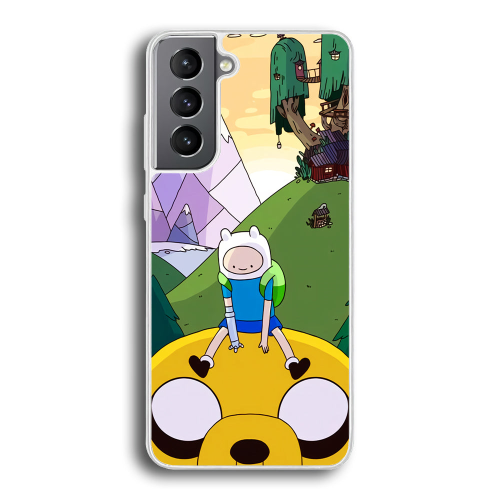 Fin And Jake Adventure Time Sad Moment Samsung Galaxy S21 Case