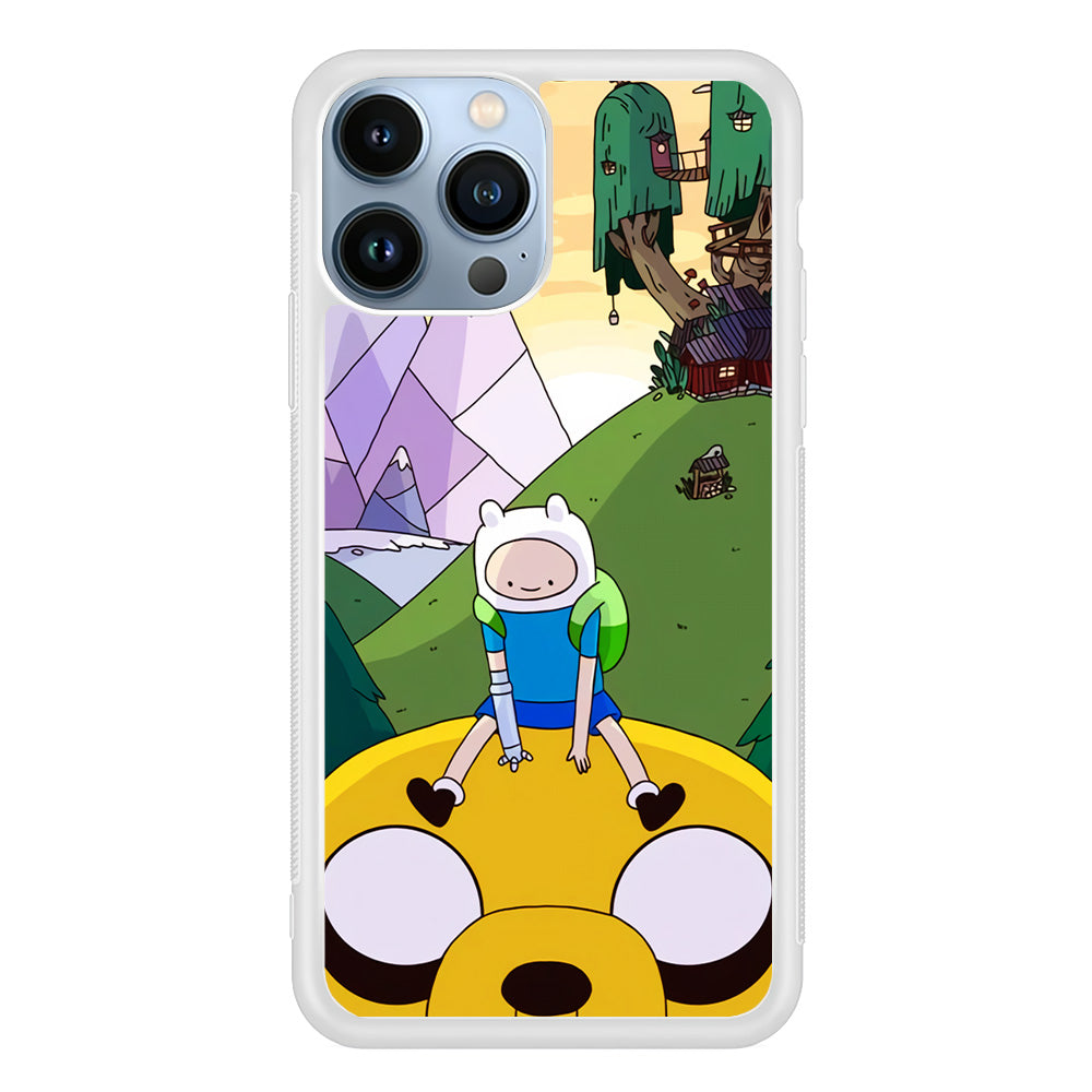 Fin And Jake Adventure Time Sad Moment iPhone 14 Pro Case