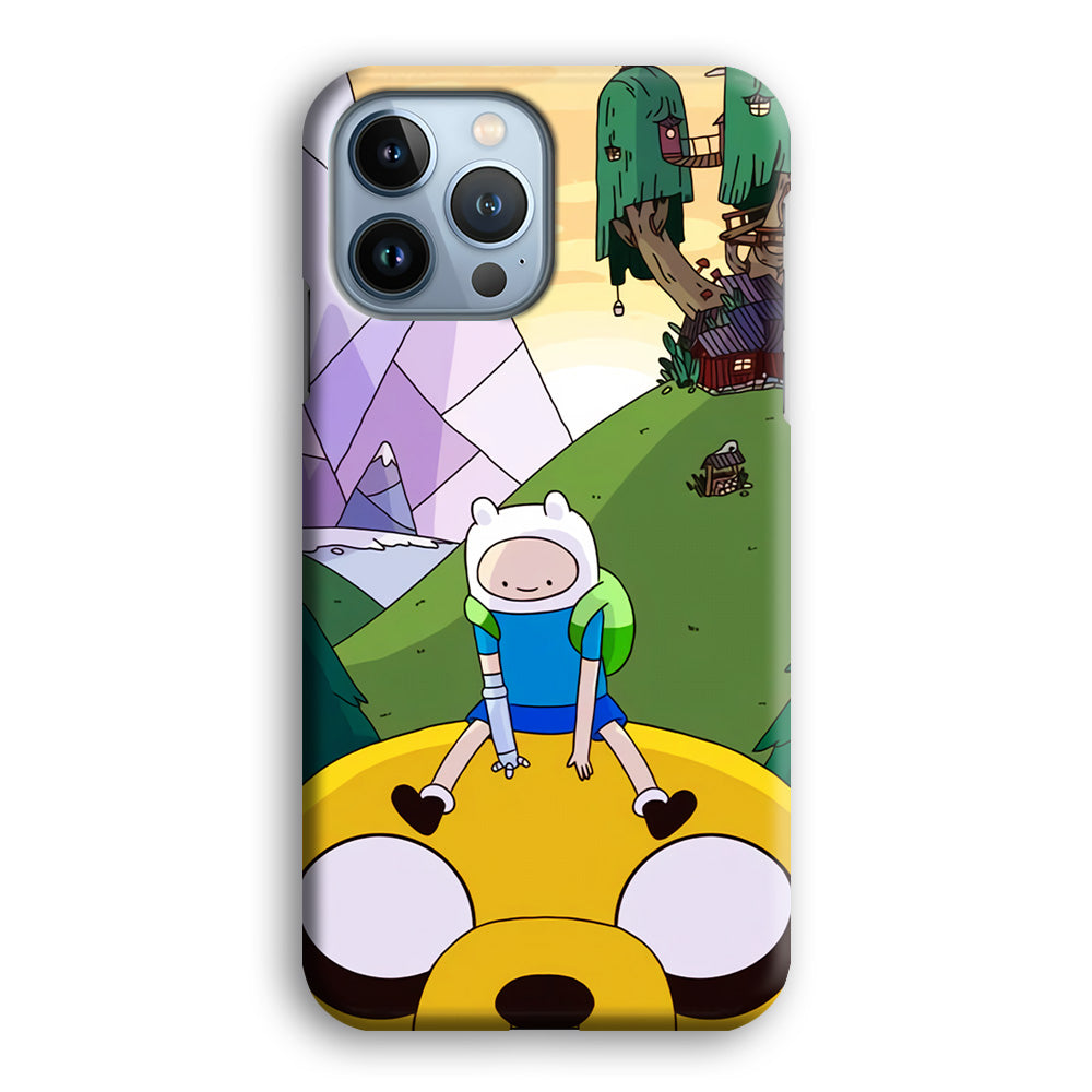 Fin And Jake Adventure Time Sad Moment iPhone 14 Pro Case