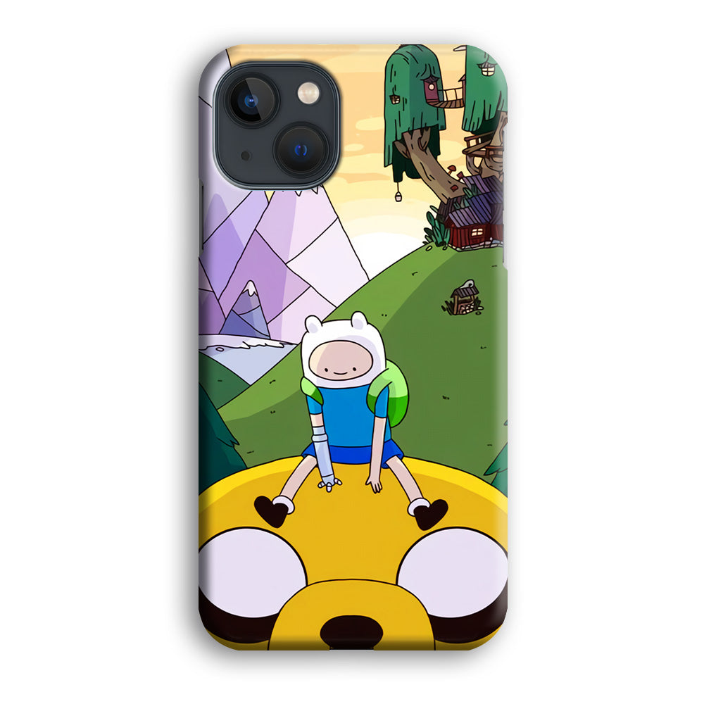 Fin And Jake Adventure Time Sad Moment iPhone 15 Plus Case