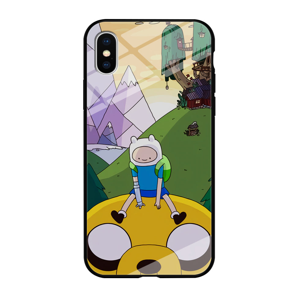 Fin And Jake Adventure Time Sad Moment iPhone XS Case