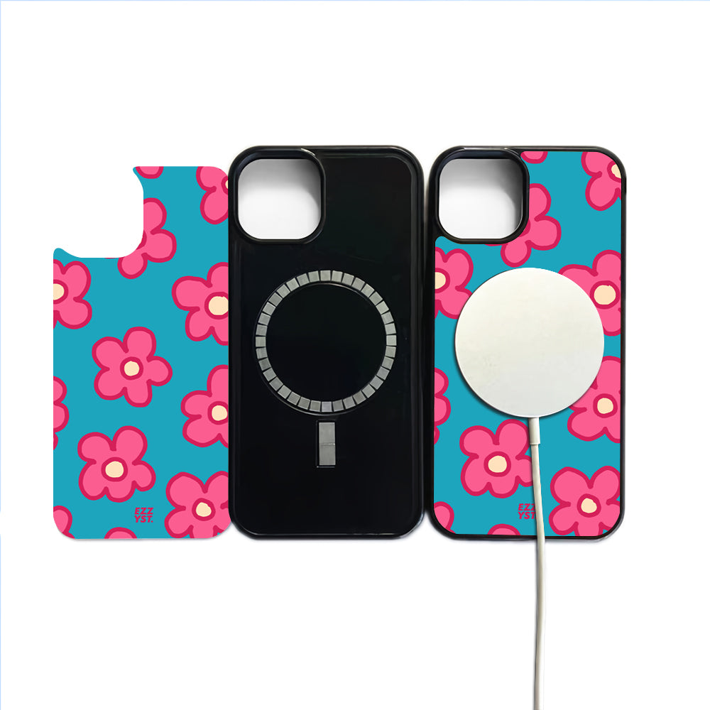 Flowers Blooming Fabulous Pink Magsafe iPhone Case
