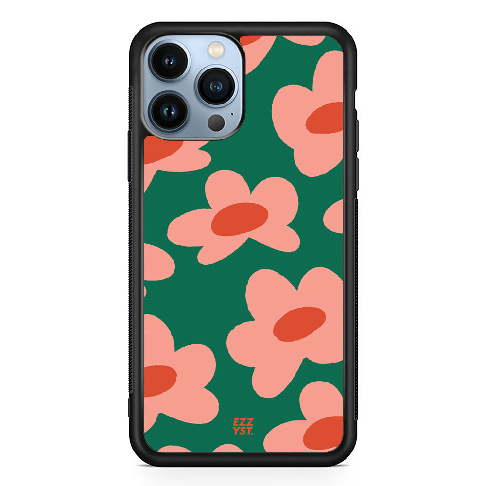 Flowers Blooming Light among Dark Green Magsafe iPhone Case