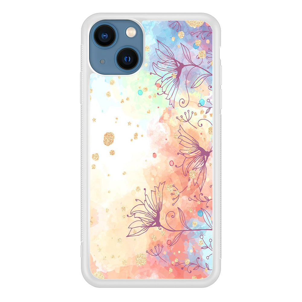 Flowers Purple And Mix Colours iPhone 15 Plus Case