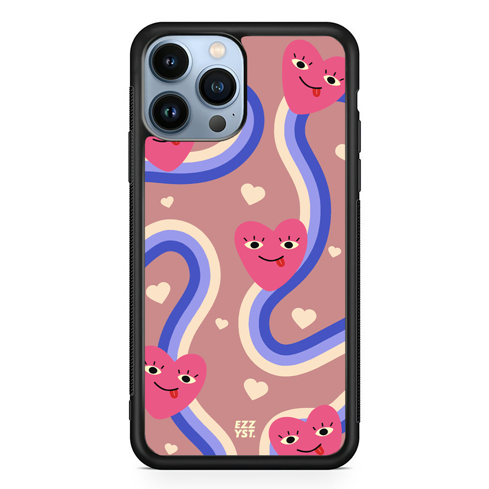 Flowing Rainbow Cheerful Heart Magsafe iPhone Case