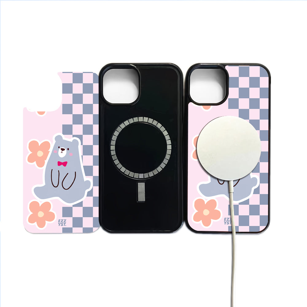Friendly Bears Handsome with a Pink Tie Magsafe iPhone Case