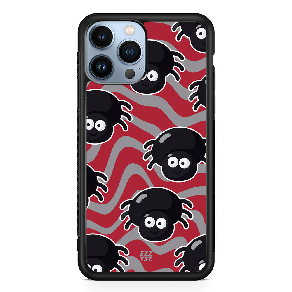 Funny Bugs Adorable Black Spider Magsafe iPhone Case
