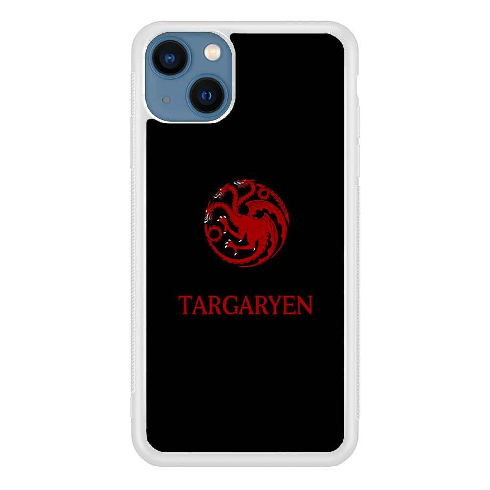 Game Of Thrones Targaryen Black Maroon Emblem iPhone 14 Plus Case