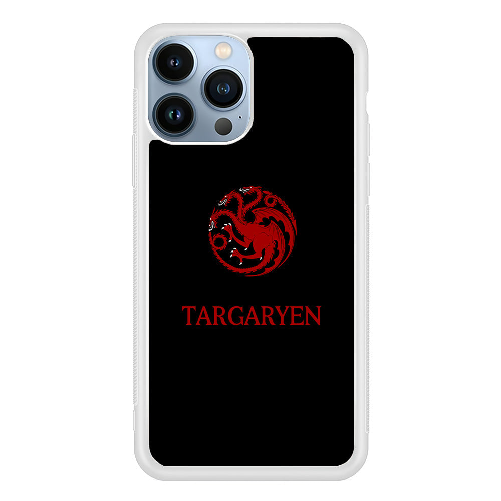 Game Of Thrones Targaryen Black Maroon Emblem iPhone 14 Pro Case