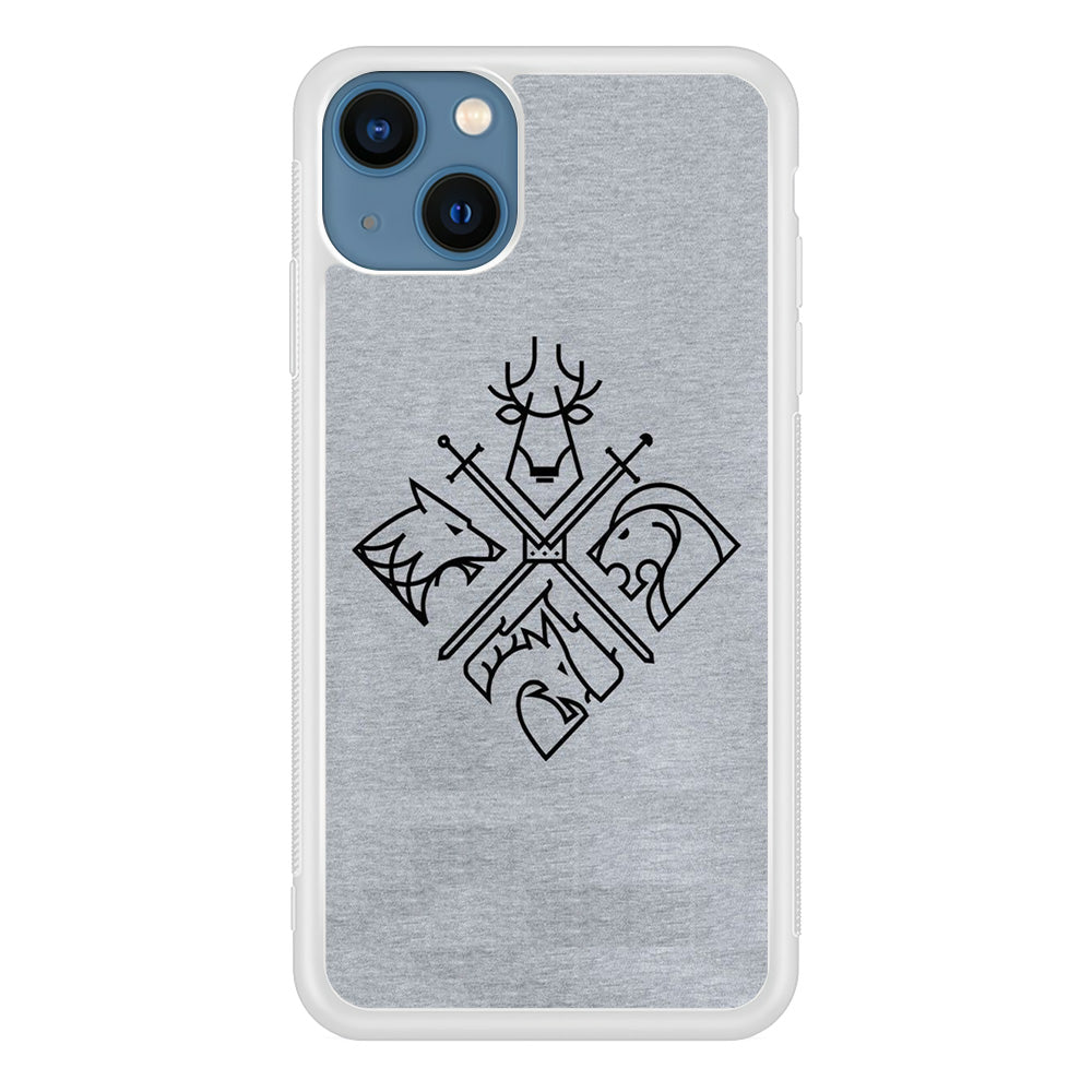 Game Of Thrones Valar Morghulis Grey Jeans Emblem iPhone 14 Plus Case