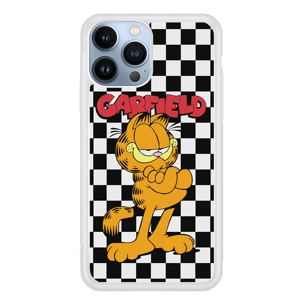 Garfield Cube Black Nad White iPhone 15 Pro Case