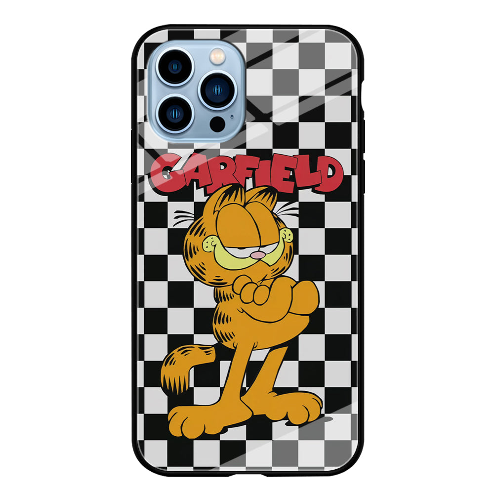 Garfield Cube Black Nad White iPhone 15 Pro Case