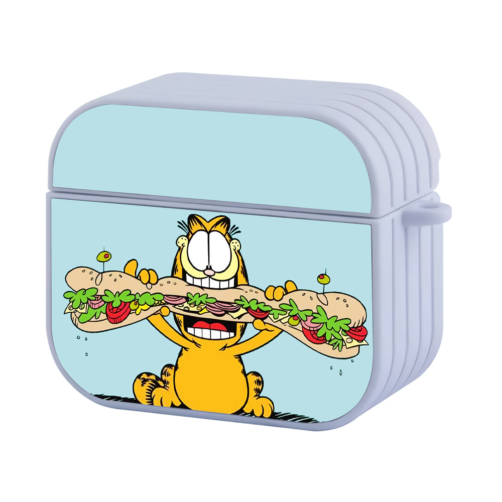 Garfield Lunch Sandwich Hard Plastic Case Cover For Apple Airpods 3