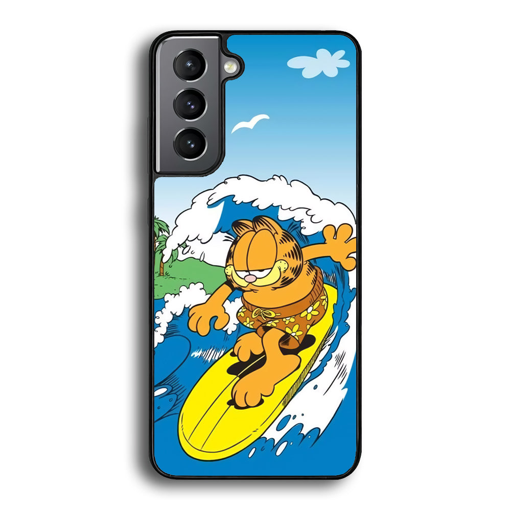 Garfield Surfing Samsung Galaxy S22 Case - Ezzystore