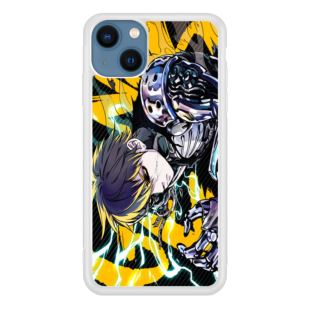 Genos One Punch Man Battle Mode iPhone 15 Plus Case