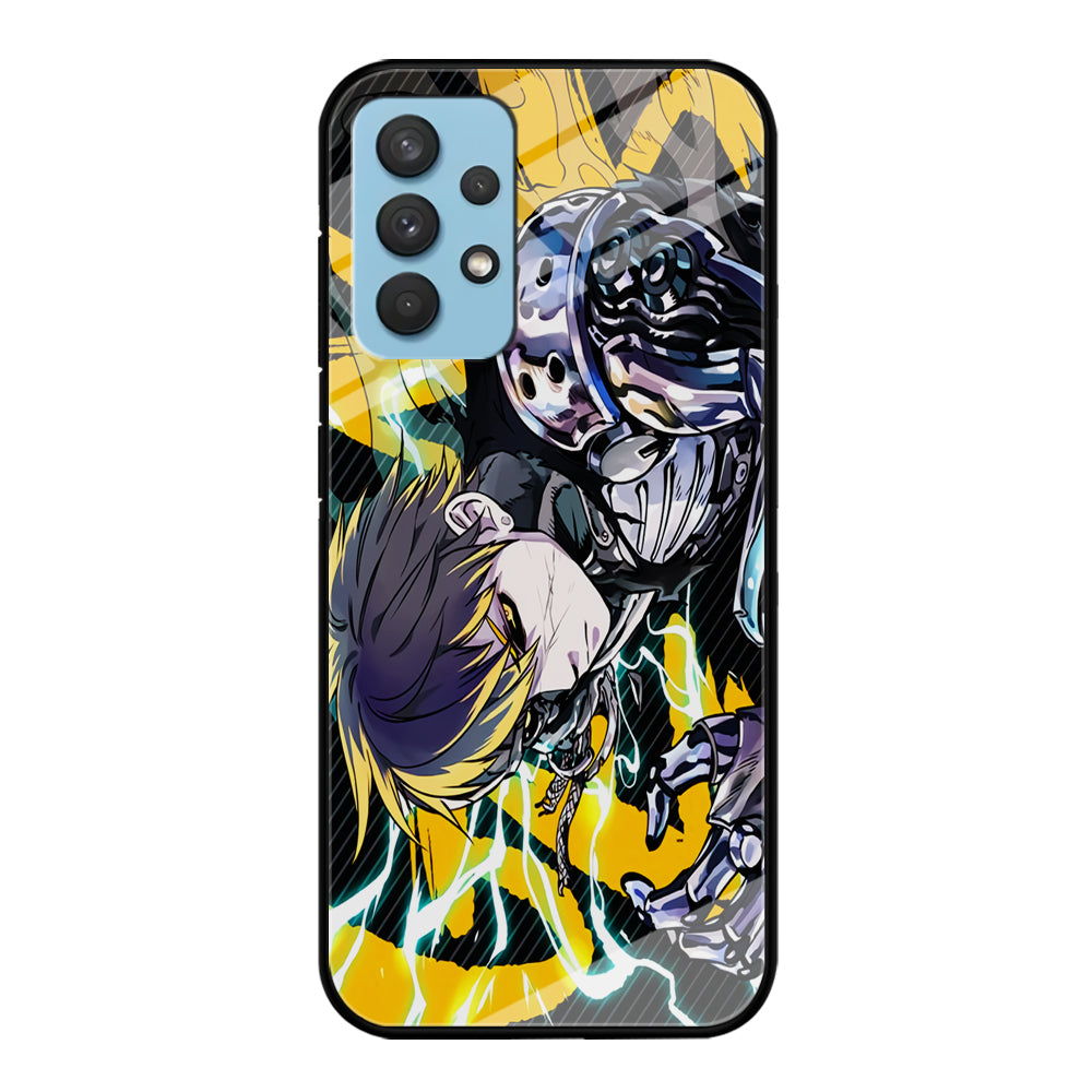 Genos One Punch Man Battle Mode Samsung Galaxy A32 Case