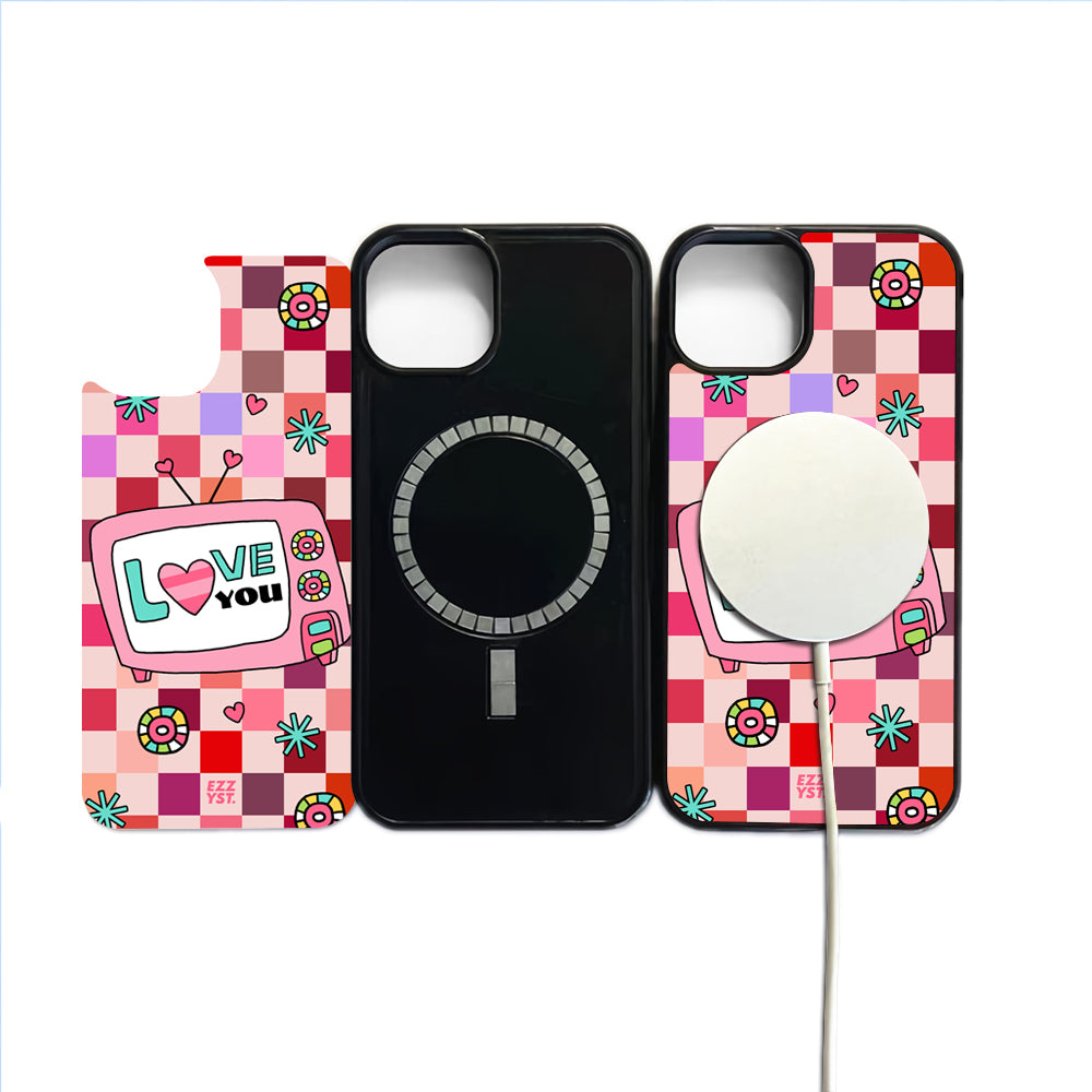 Genre of Rock Sticker Television of Love Magsafe iPhone Case