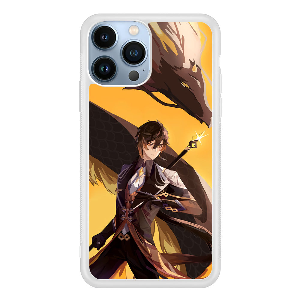 Genshin Impact Zhongli Geo Element iPhone 14 Pro Max Case