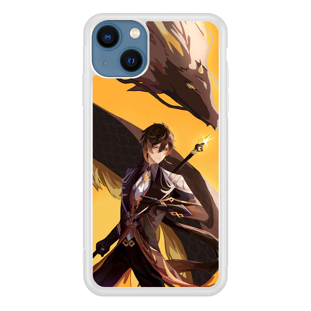 Genshin Impact Zhongli Geo Element iPhone 14 Plus Case