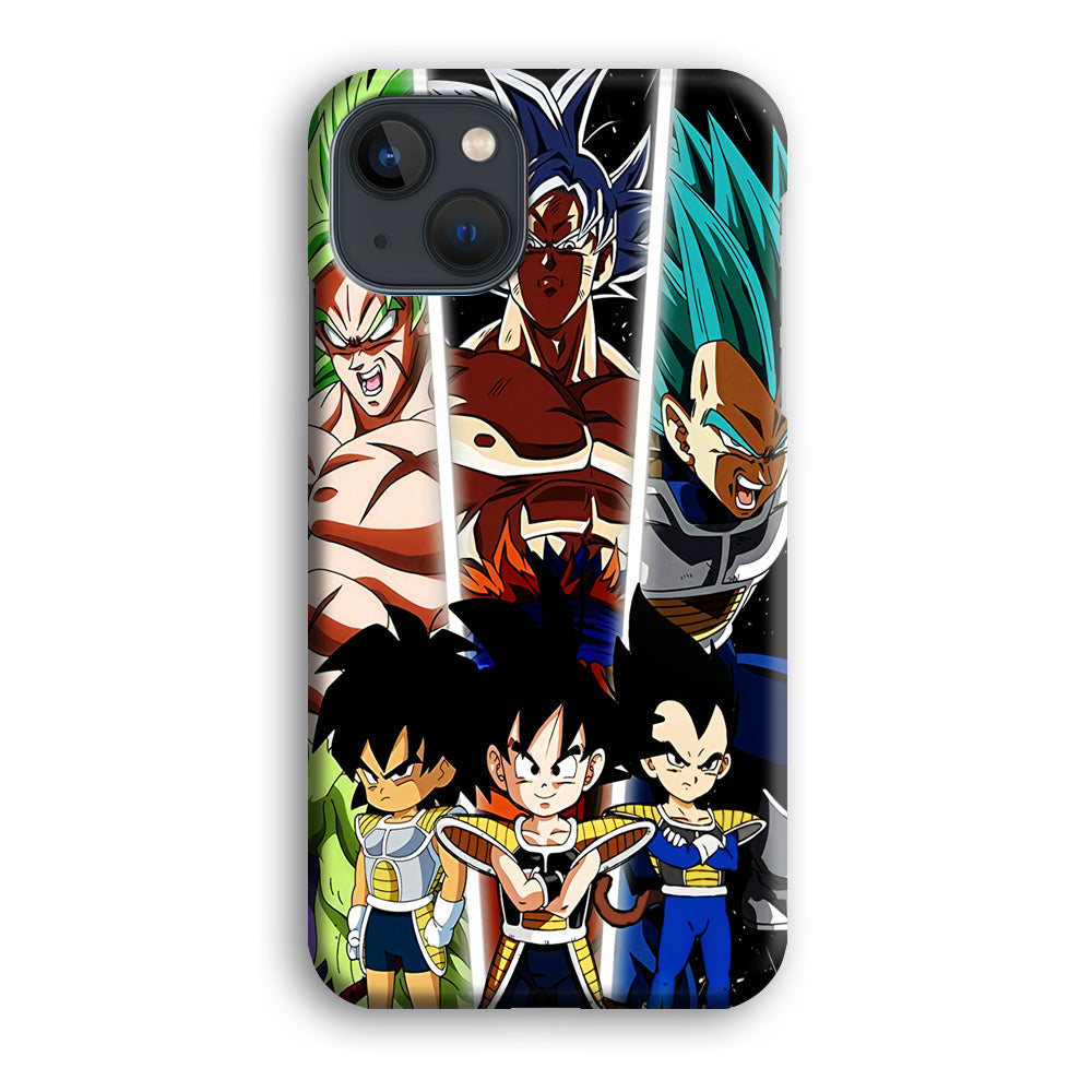 Goku And Brother Transformation iPhone 15 Plus Case
