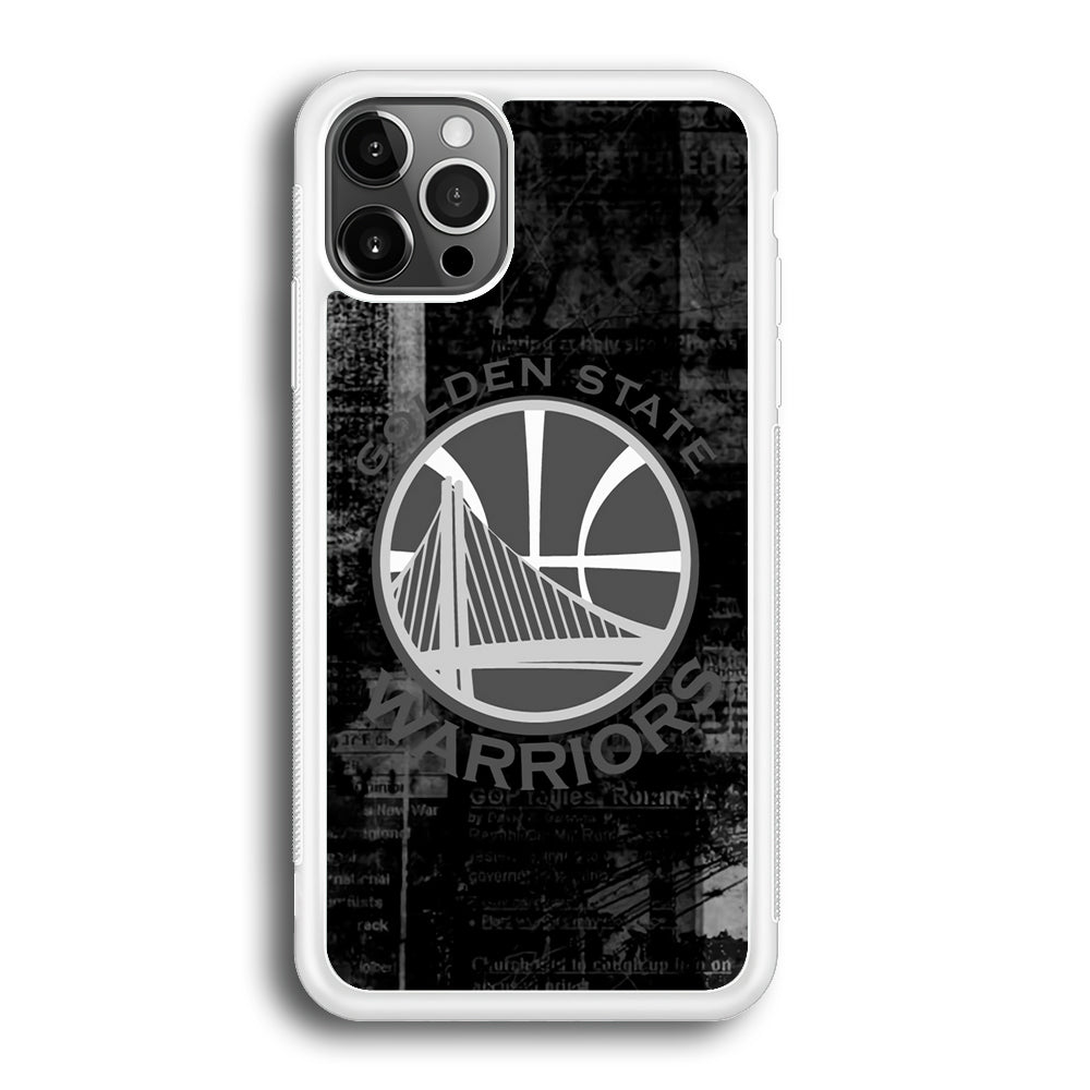 Golden State Warriors Grey Word Abstract iPhone 12 Pro Max Case