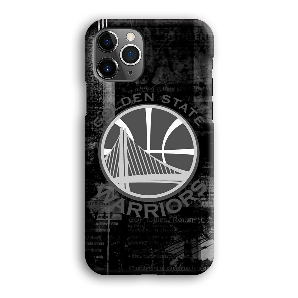 Golden State Warriors Grey Word Abstract iPhone 12 Pro Max Case