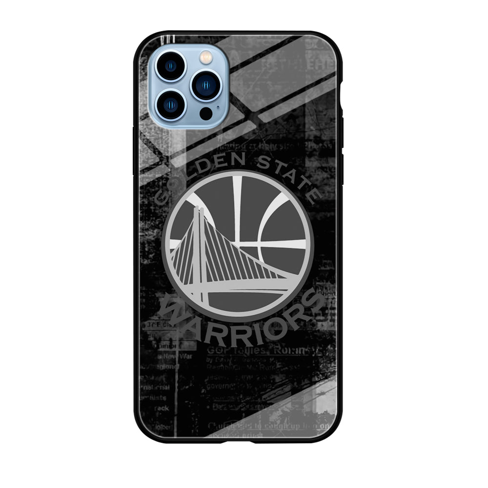 Golden State Warriors Grey Word Abstract iPhone 12 Pro Max Case