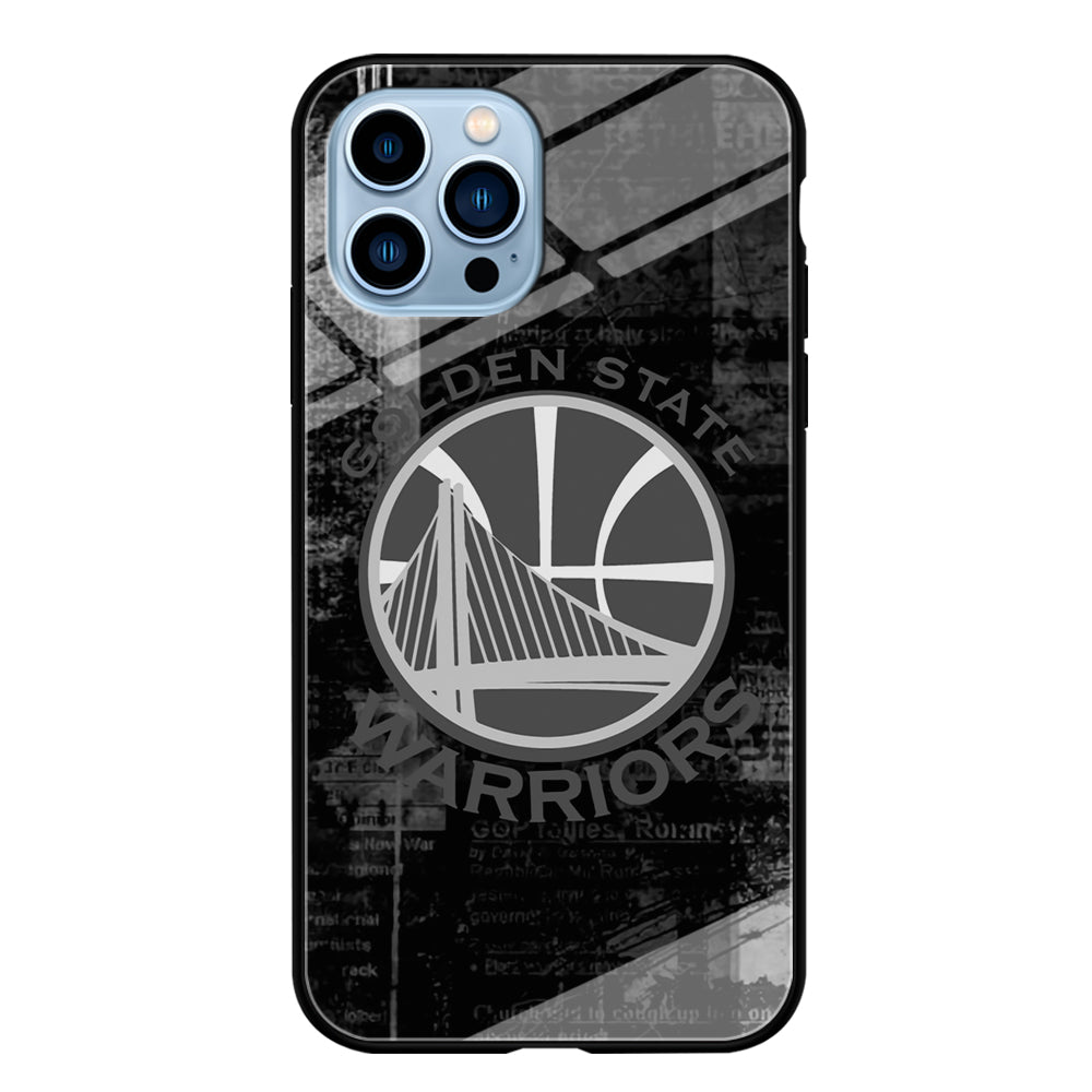 Golden State Warriors Grey Word Abstract iPhone 14 Pro Case
