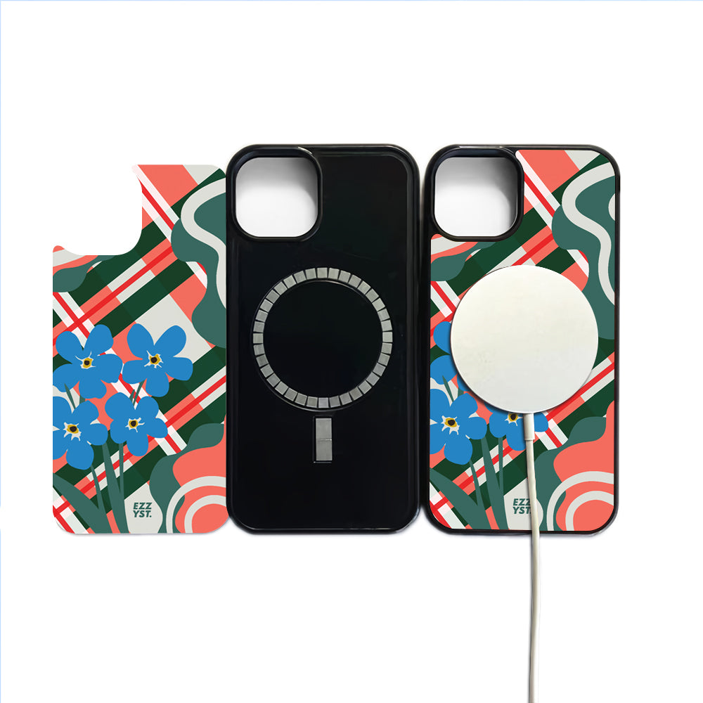 Grasped Tablecloth Bright Orange Magsafe iPhone Case