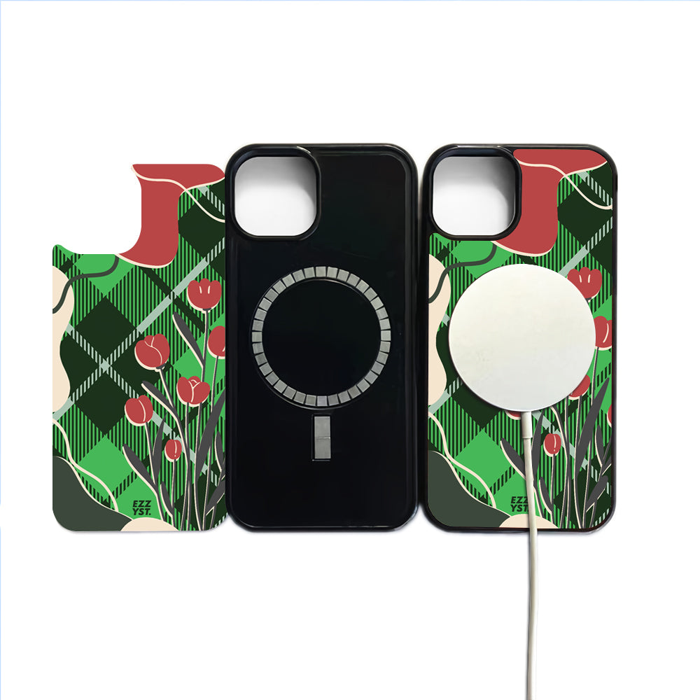 Grasped Tablecloth Domineering Green Magsafe iPhone Case
