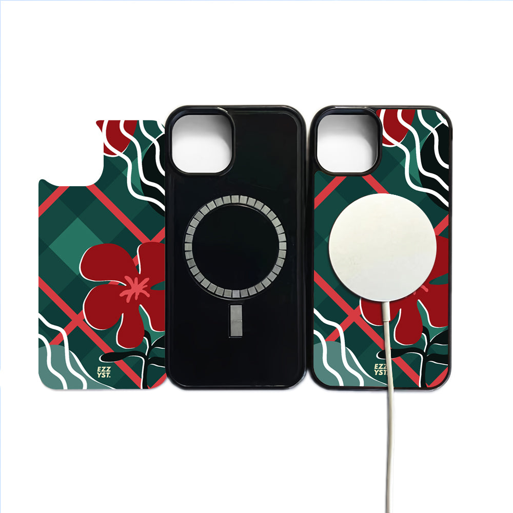 Grasped Tablecloth Fading Green Magsafe iPhone Case