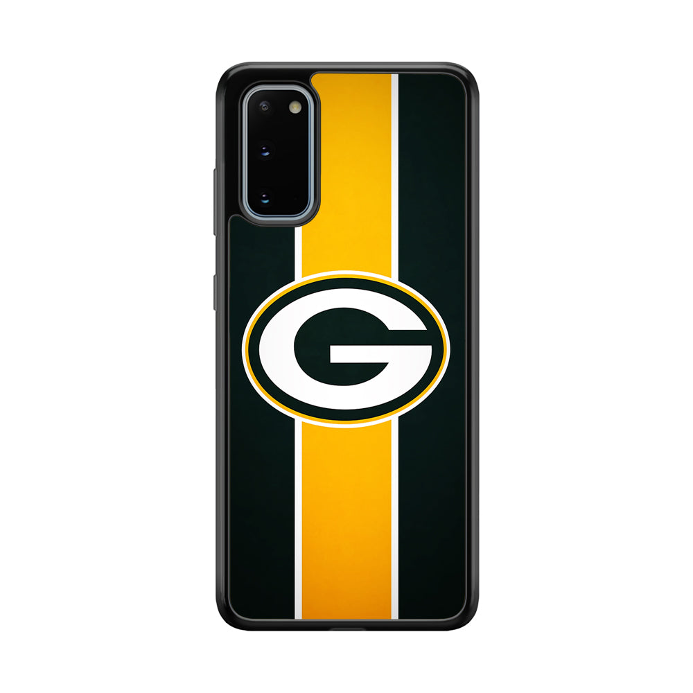 Green Bay Packers Yellow Stripe Samsung Galaxy S20 Case