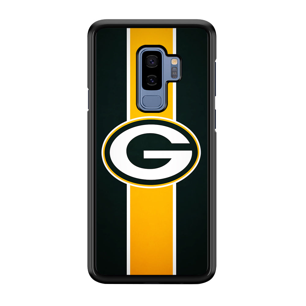 Green Bay Packers Yellow Stripe Samsung Galaxy S9 Plus Case