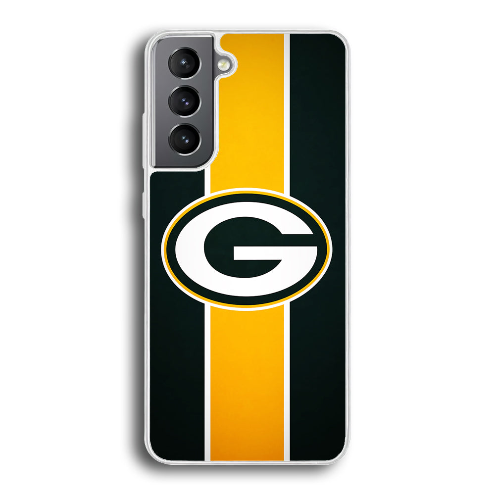 Green Bay Packers Yellow Stripe Samsung Galaxy S21 Case