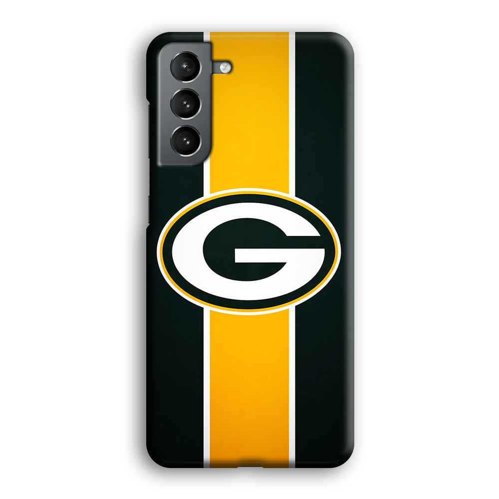 Green Bay Packers Yellow Stripe Samsung Galaxy S21 Case