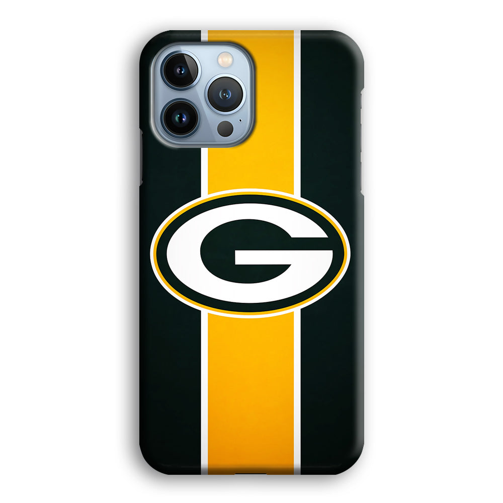 Green Bay Packers Yellow Stripe iPhone 14 Pro Case