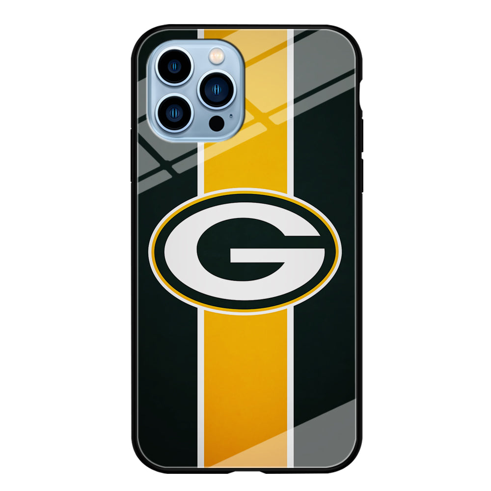 Green Bay Packers Yellow Stripe iPhone 14 Pro Case