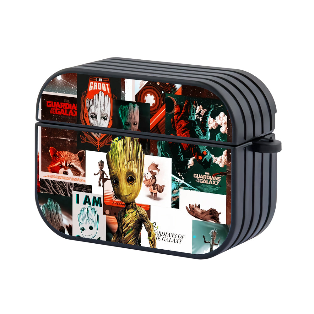Groot Aesthetic Collage Hard Plastic Case Cover For Apple Airpods Pro 2 - Ezzystore
