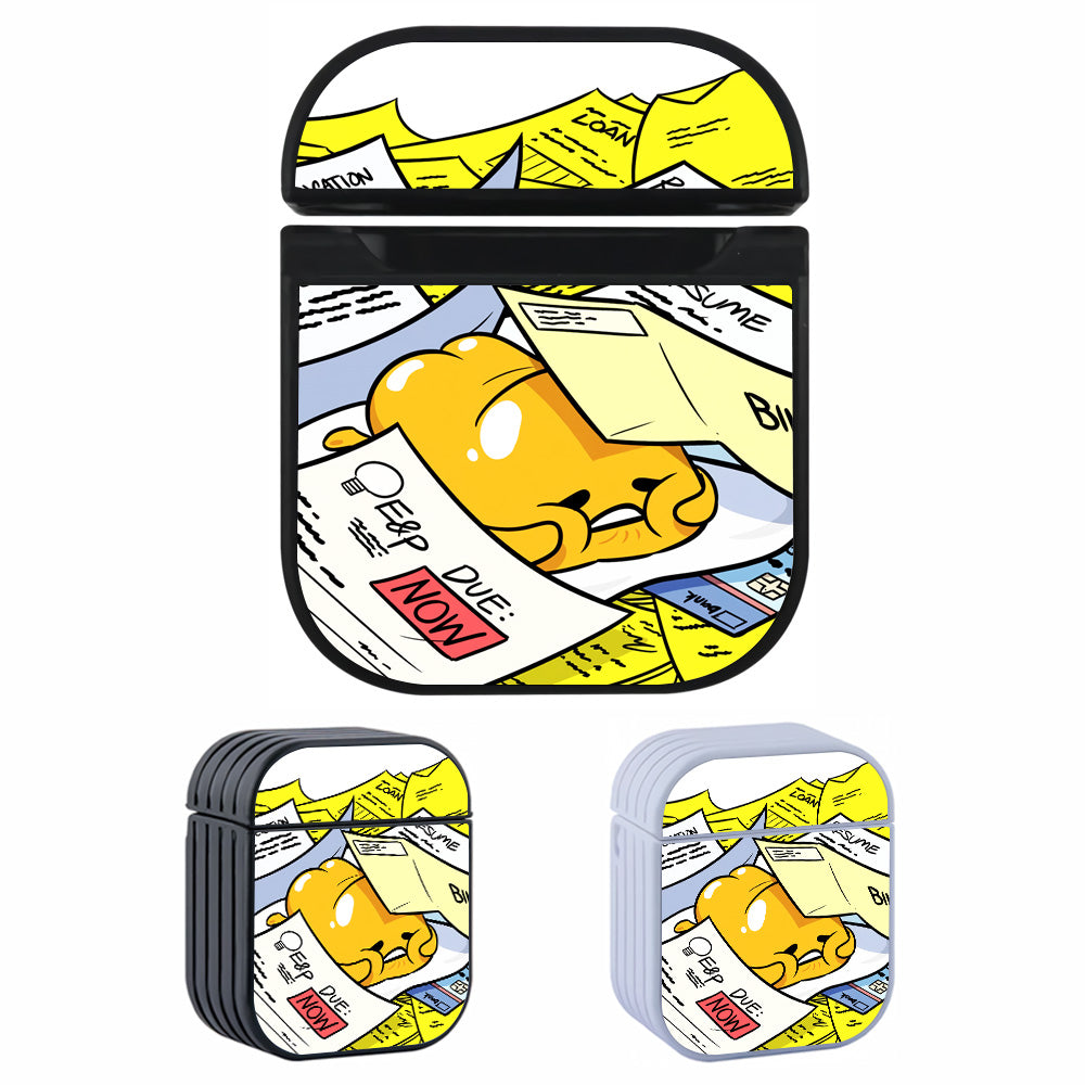 Gudetama Date Line Hard Plastic Case Cover For Apple Airpods